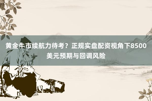 黄金牛市续航力待考？正规实盘配资视角下8500美元预期与回调风险