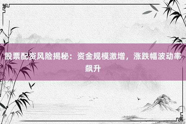 股票配资风险揭秘：资金规模激增，涨跌幅波动率飙升