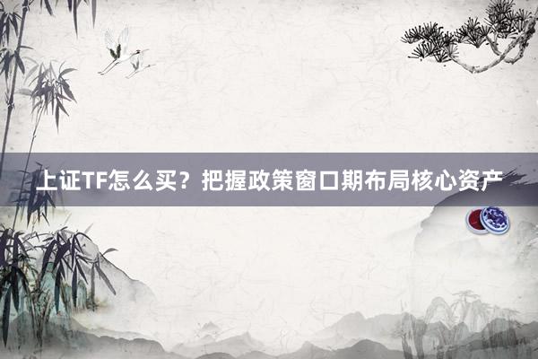 上证TF怎么买？把握政策窗口期布局核心资产