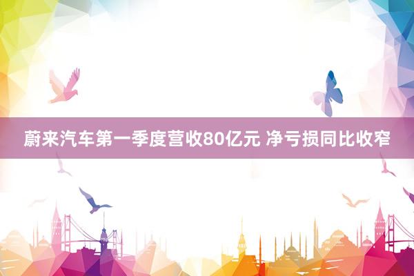 蔚来汽车第一季度营收80亿元 净亏损同比收窄
