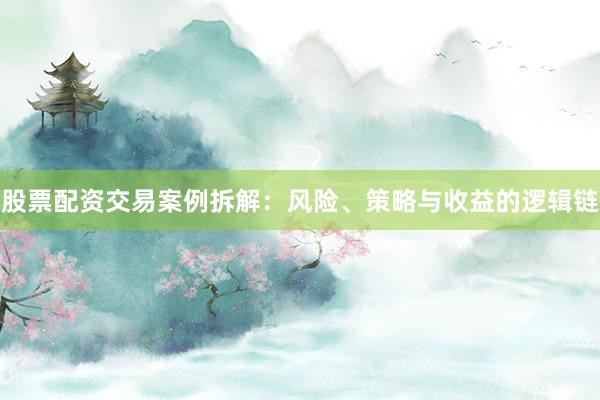 股票配资交易案例拆解：风险、策略与收益的逻辑链