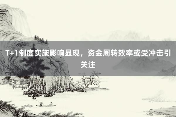 T+1制度实施影响显现，资金周转效率或受冲击引关注