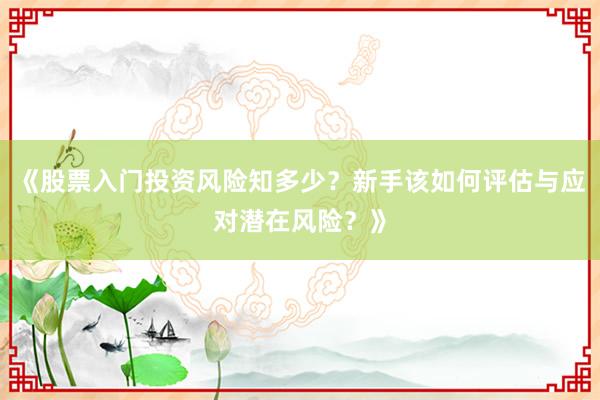 《股票入门投资风险知多少？新手该如何评估与应对潜在风险？》