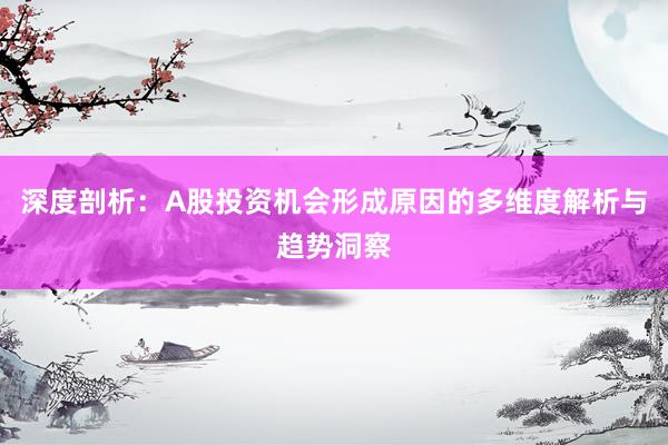 深度剖析：A股投资机会形成原因的多维度解析与趋势洞察